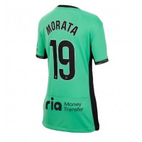 Dres Atletico Madrid Alvaro Morata #19 Rezervni za Žensko 2023-24 Kratak Rukav